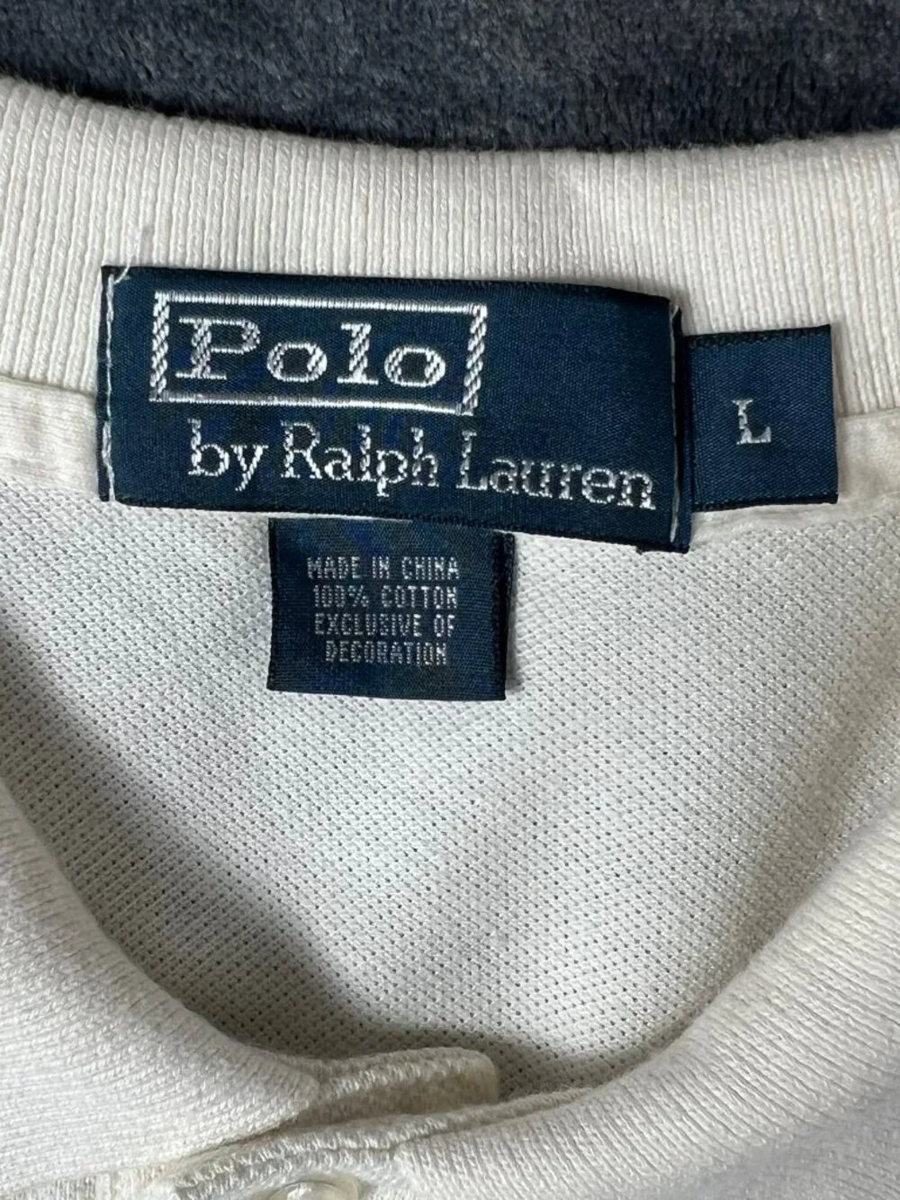 Polo Ralph Lauren Classic Fit Mesh Polo Mens L Clear Beige Short Sleeve